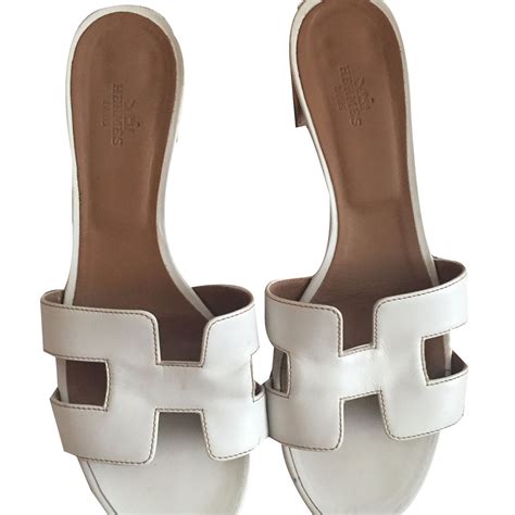 hermes white wedge sandals|hermes flat sandals price.